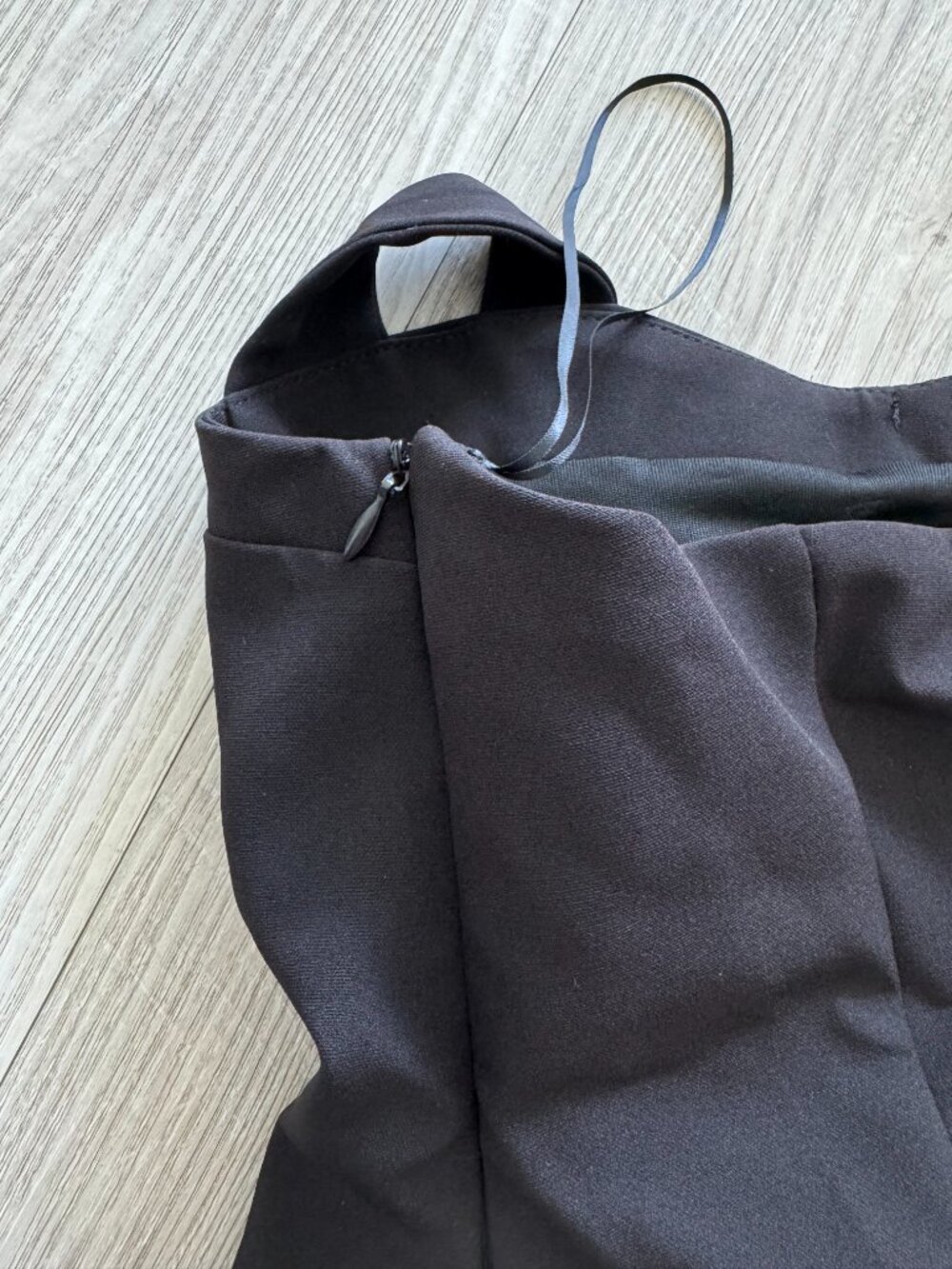 ZARA Black Pleated Halter Peplum Top NWT Size S - Picture 12 of 13